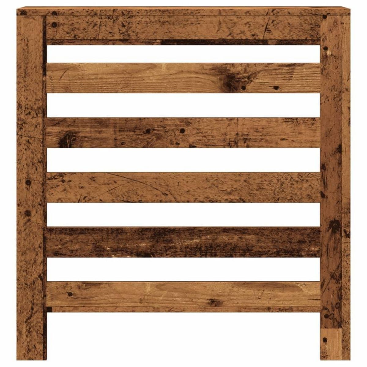 VIDAXL Cache-radiateur vieux bois 78x20x82 cm bois d'ingenierie