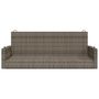 Voir la diapositive 4 : VIDAXL Balancelle gris 119x56x48 cm resine tressee