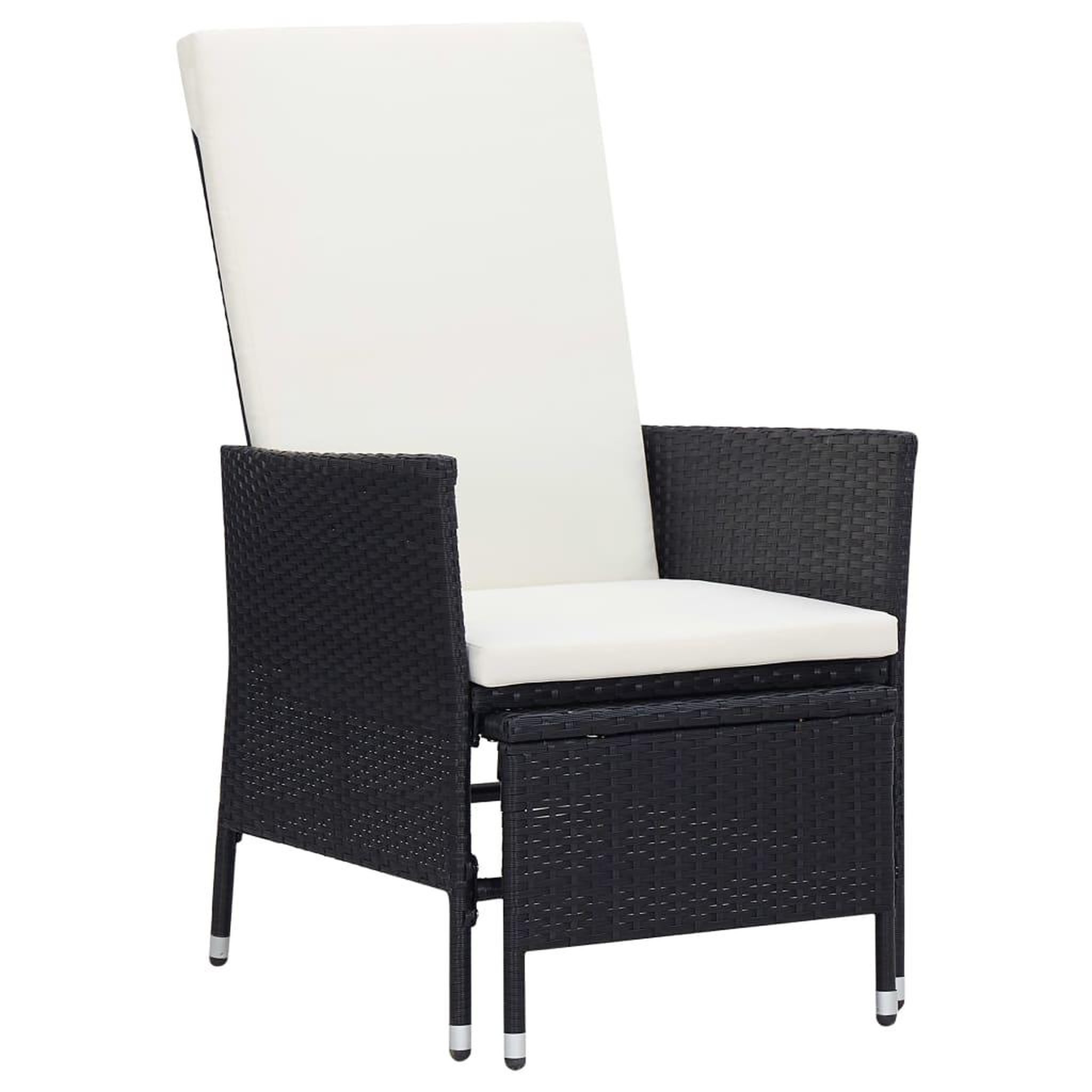 Voir la diapositive 2 : VIDAXL Salon de jardin 2 pcs avec coussins Resine tressee Noir