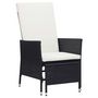 Voir la diapositive 2 : VIDAXL Salon de jardin 2 pcs avec coussins Resine tressee Noir