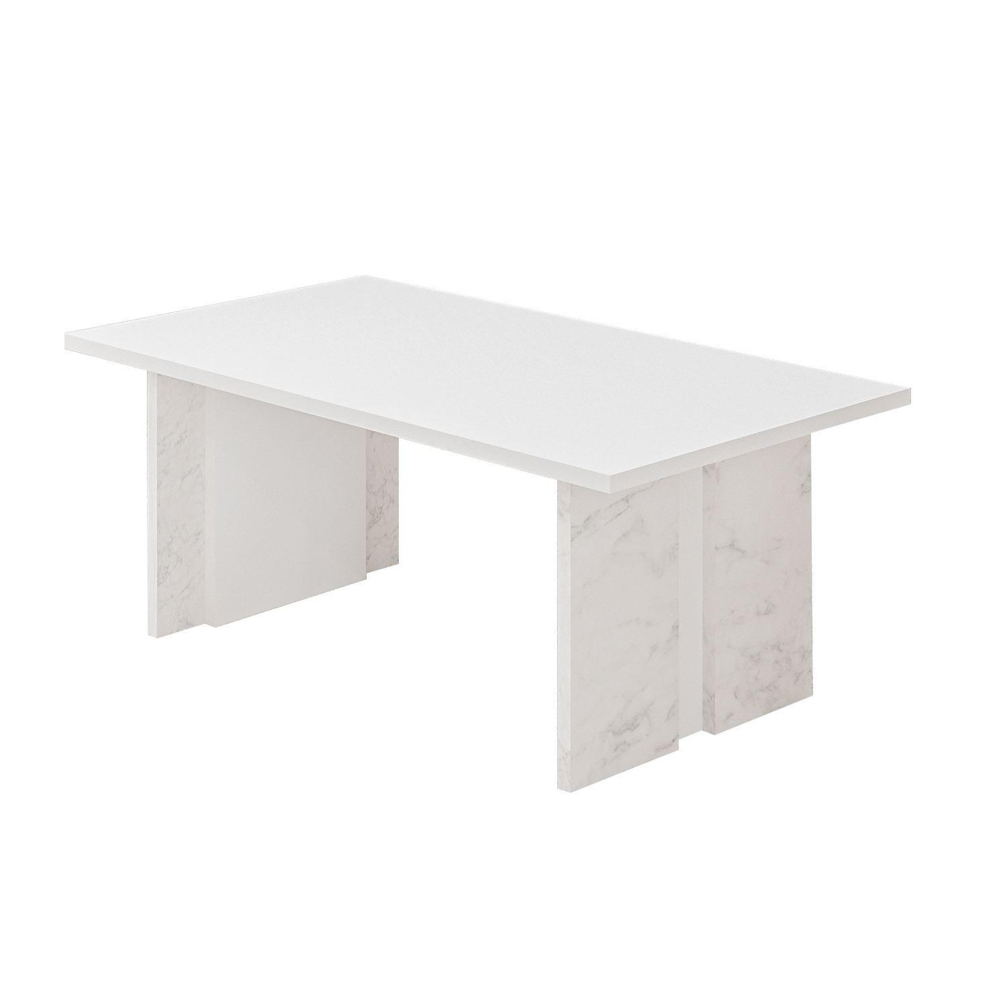 Habitat et Jardin Table basse en bois  ravello  - 90 x 50 x 40 cm - blanc