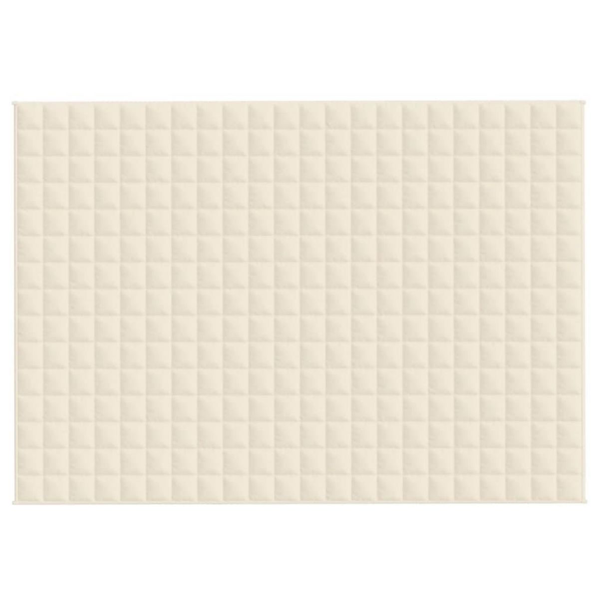 VIDAXL Couverture lestee Creme clair 155x220 cm 7 kg Tissu