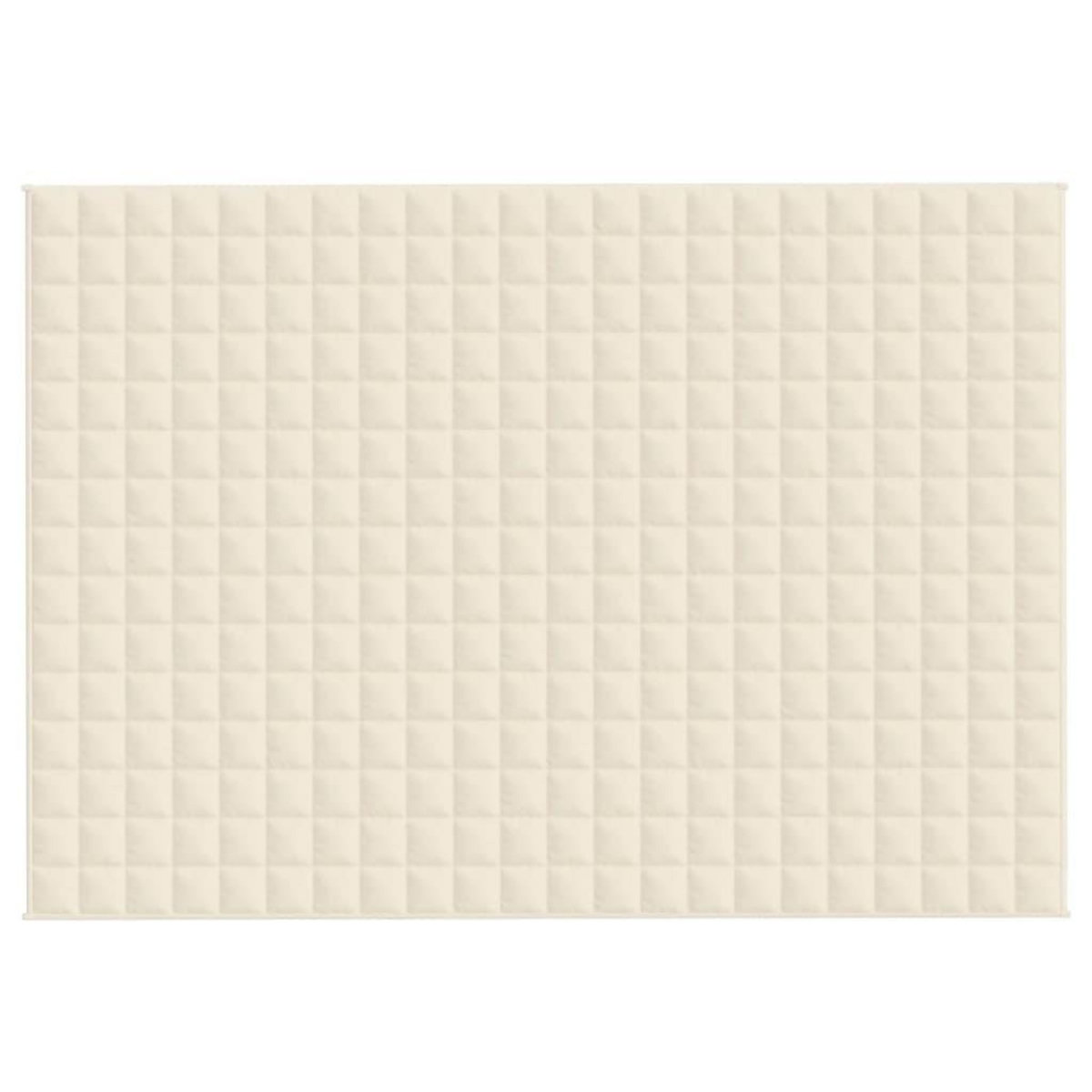 VIDAXL Couverture lestee Creme clair 155x220 cm 7 kg Tissu