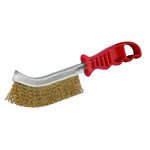 OUTIFRANCE Brosse metallique convexe acier laitonné