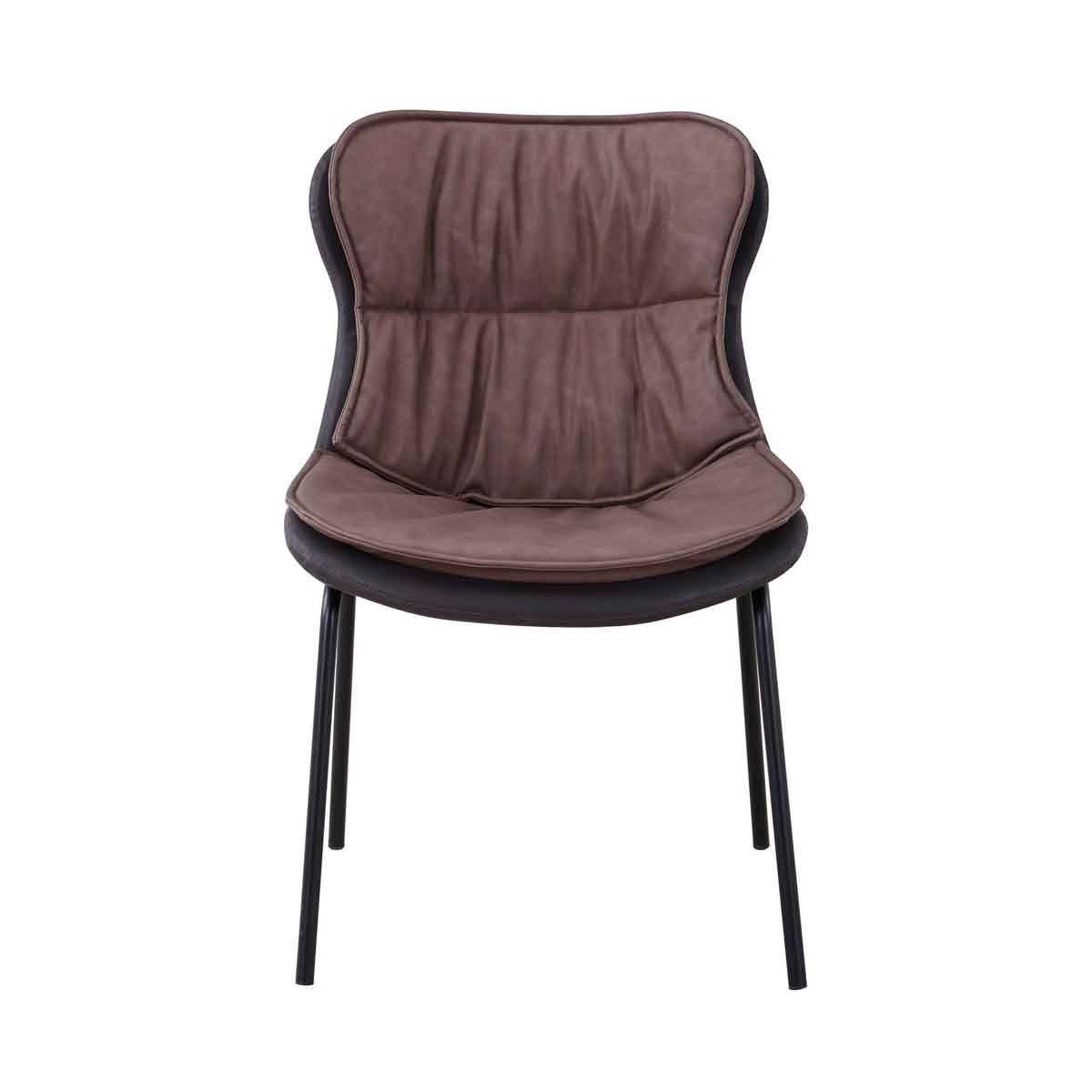Voir la diapositive 2 : Paris Prix Chaise design  brady  84cm marron clair & foncé