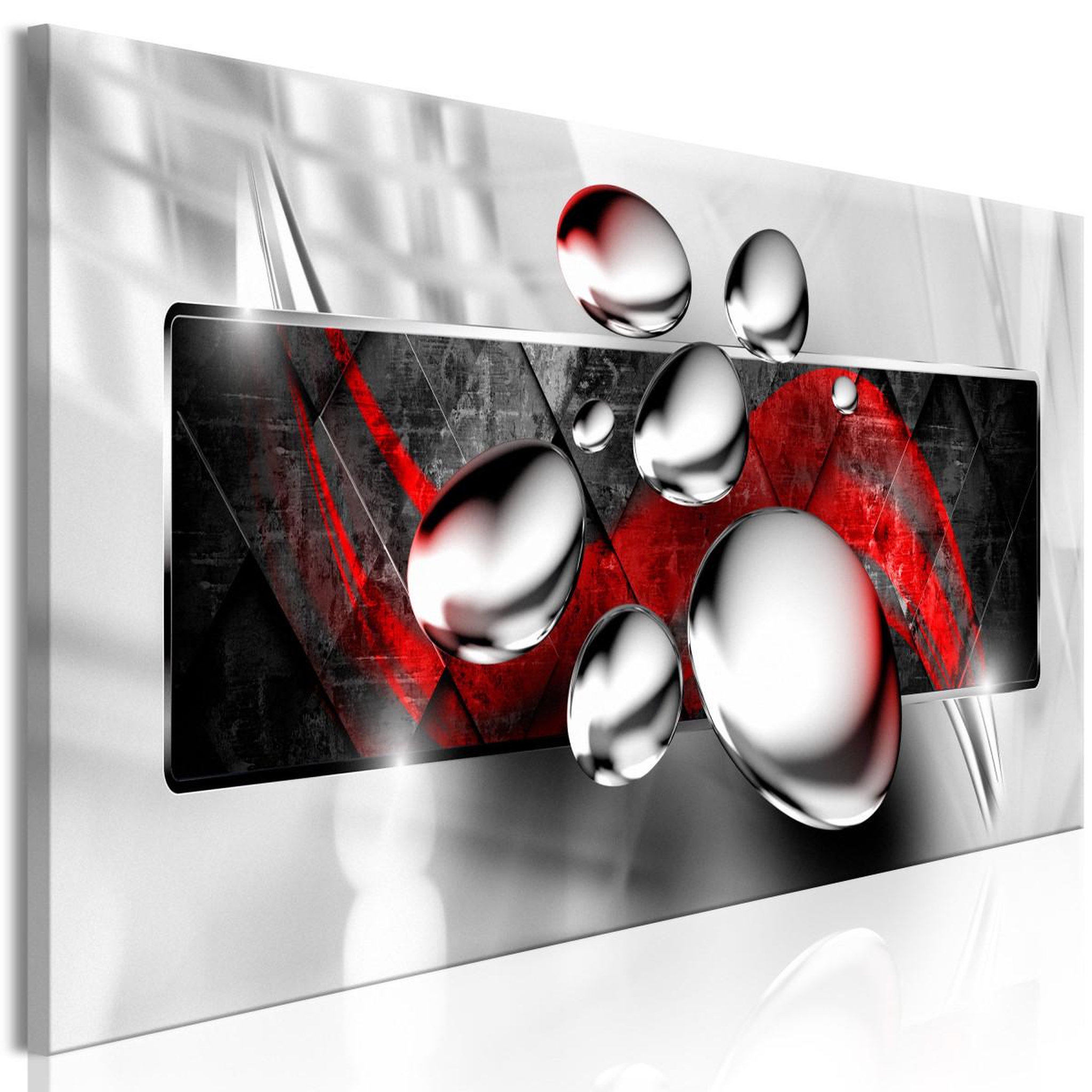 Voir la diapositive 1 : Paris Prix Tableau Imprimé  Shiny Stones Narrow Red