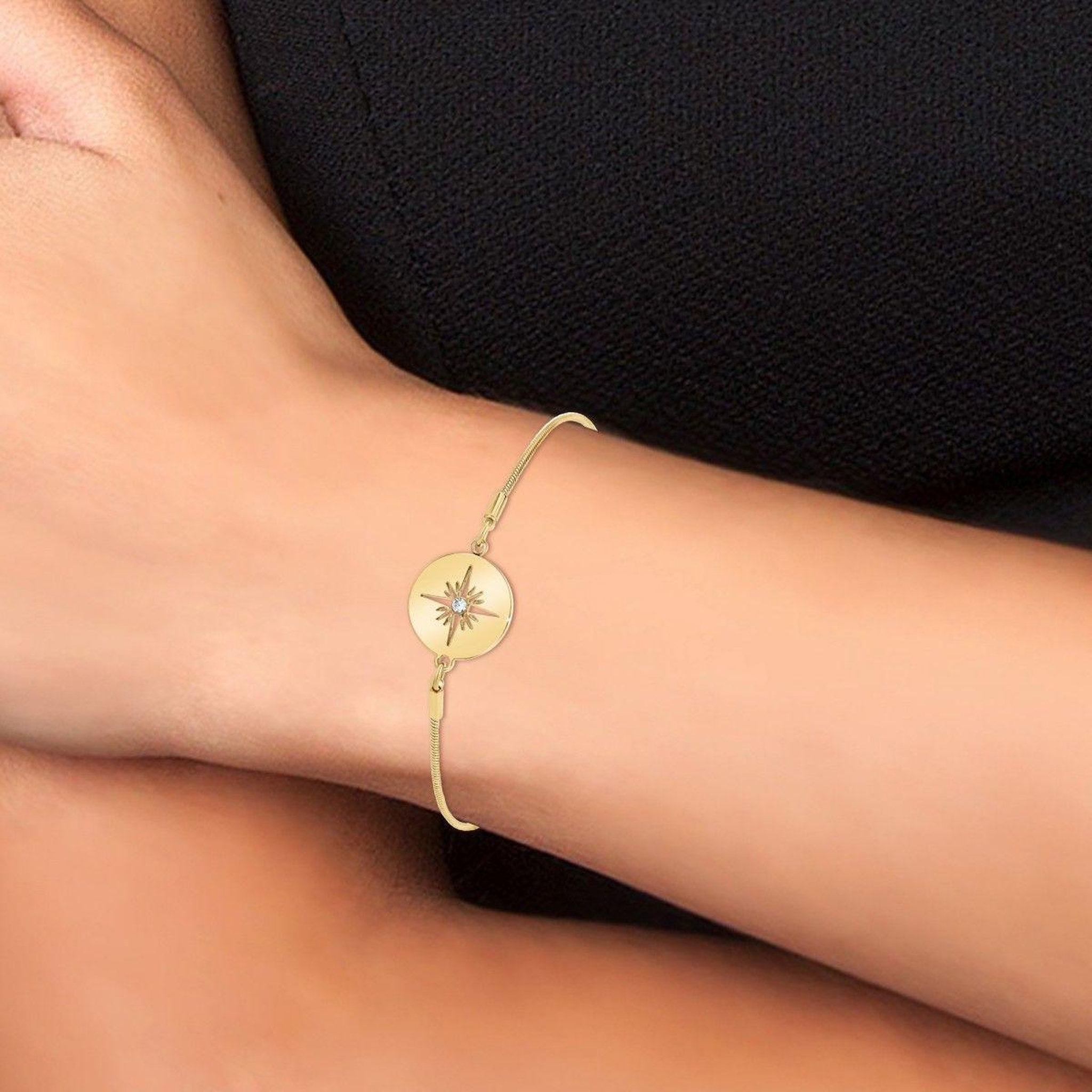 Voir la diapositive 2 : SC BOHEME Bracelet SC Bohème orné d'un Cristal scintillant