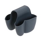 Paris Prix Porte-Éponges Double  Hygiène  14cm Gris