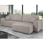 Voir la diapositive 2 : BEST MOBILIER Cezanne - canapé d'angle réversible 5 places convertible avec coffre en tissu texturé