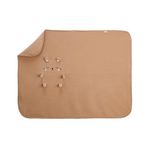 Petit Béguin Couverture bébé polaire Mini Loutre. Coloris disponibles : Marron