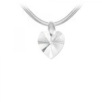 SC CRYSTAL Collier coeur par SC Crystal orné d'un Cristal scintillant