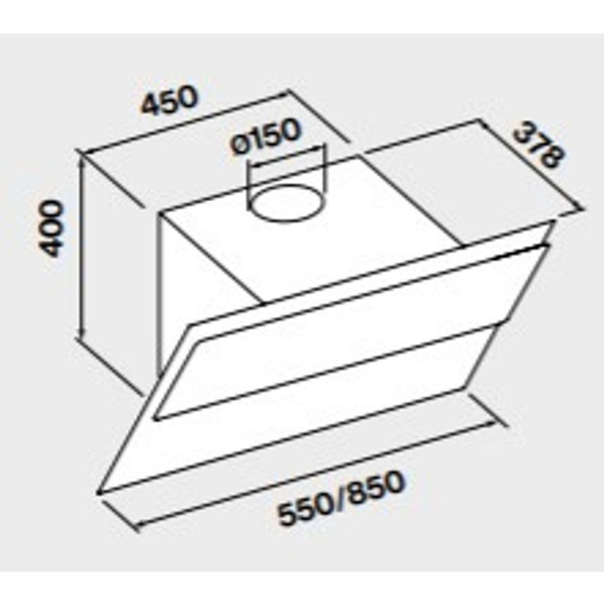 Falmec Hotte décorative murale VERSO1421