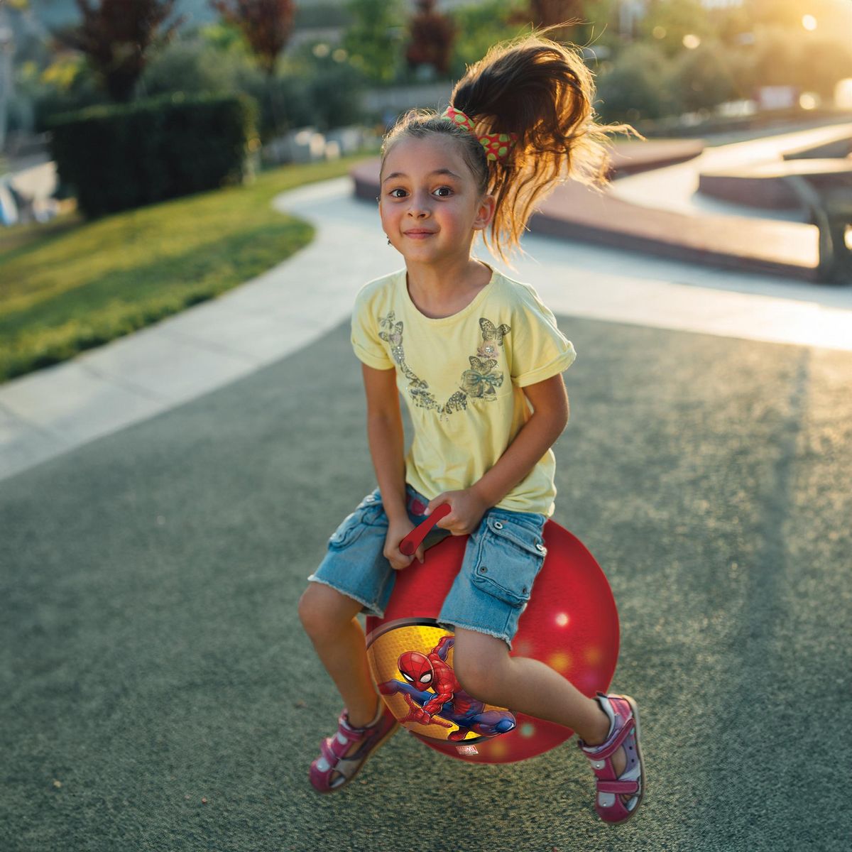 Lexibook Balle Sauteuse Gonflable Spiderman 45cm