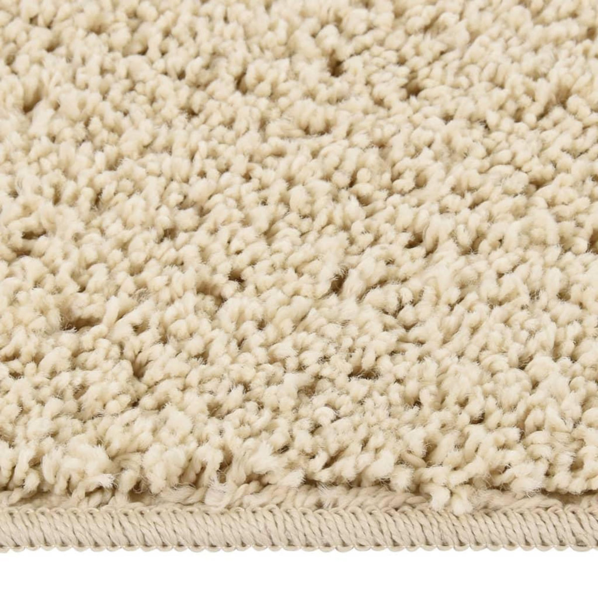 VIDAXL Tapis shaggy antiderapant Creme 160x230 cm
