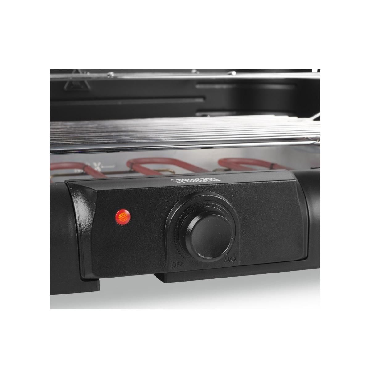 PRINCESS Barbecue électrique sur pieds 2200w noir - 01.112250.01.001