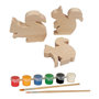 Voir la diapositive 1 : EGMONT TOYS Ecureuils en bois a peindre -