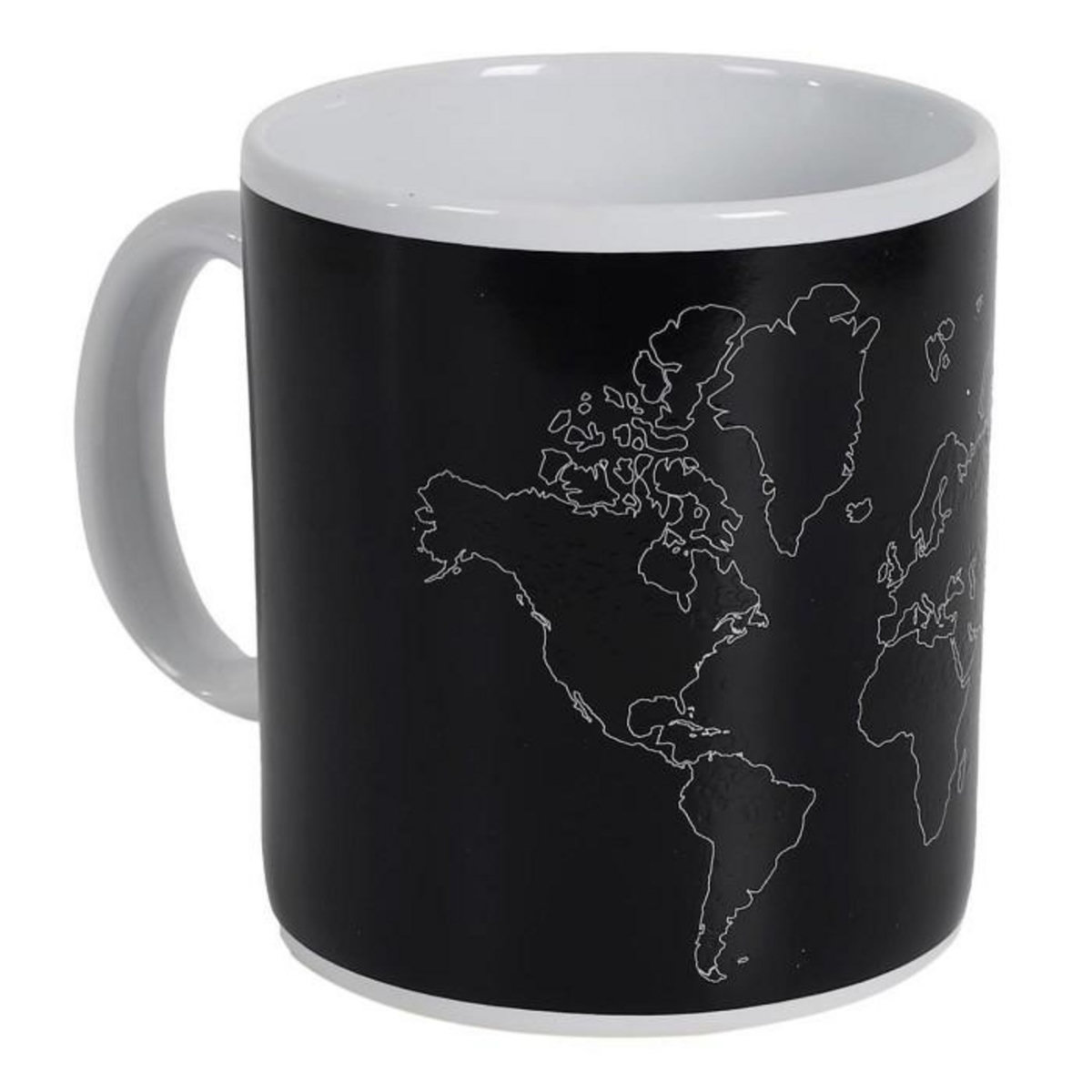 Paris Prix Mug Thermoréactif XXL  Carte  70cl Noir