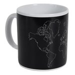Paris Prix Mug Thermoréactif XXL  Carte  70cl Noir
