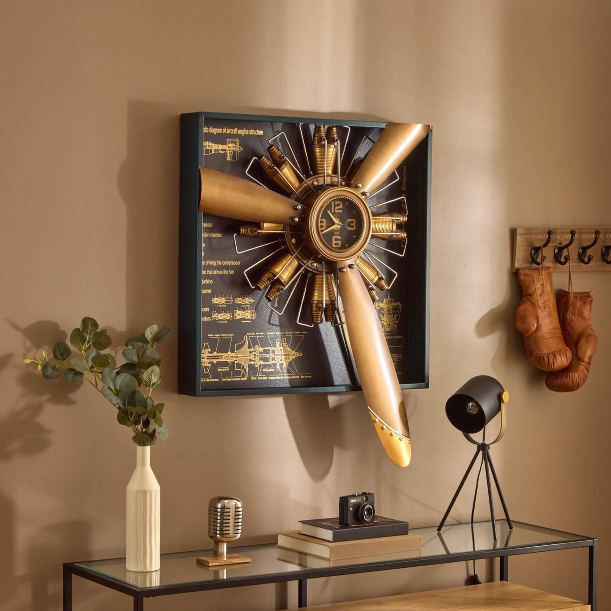 Voir la diapositive 3 : ATMOSPHERA Micro déco rétro  johan  17cm argent