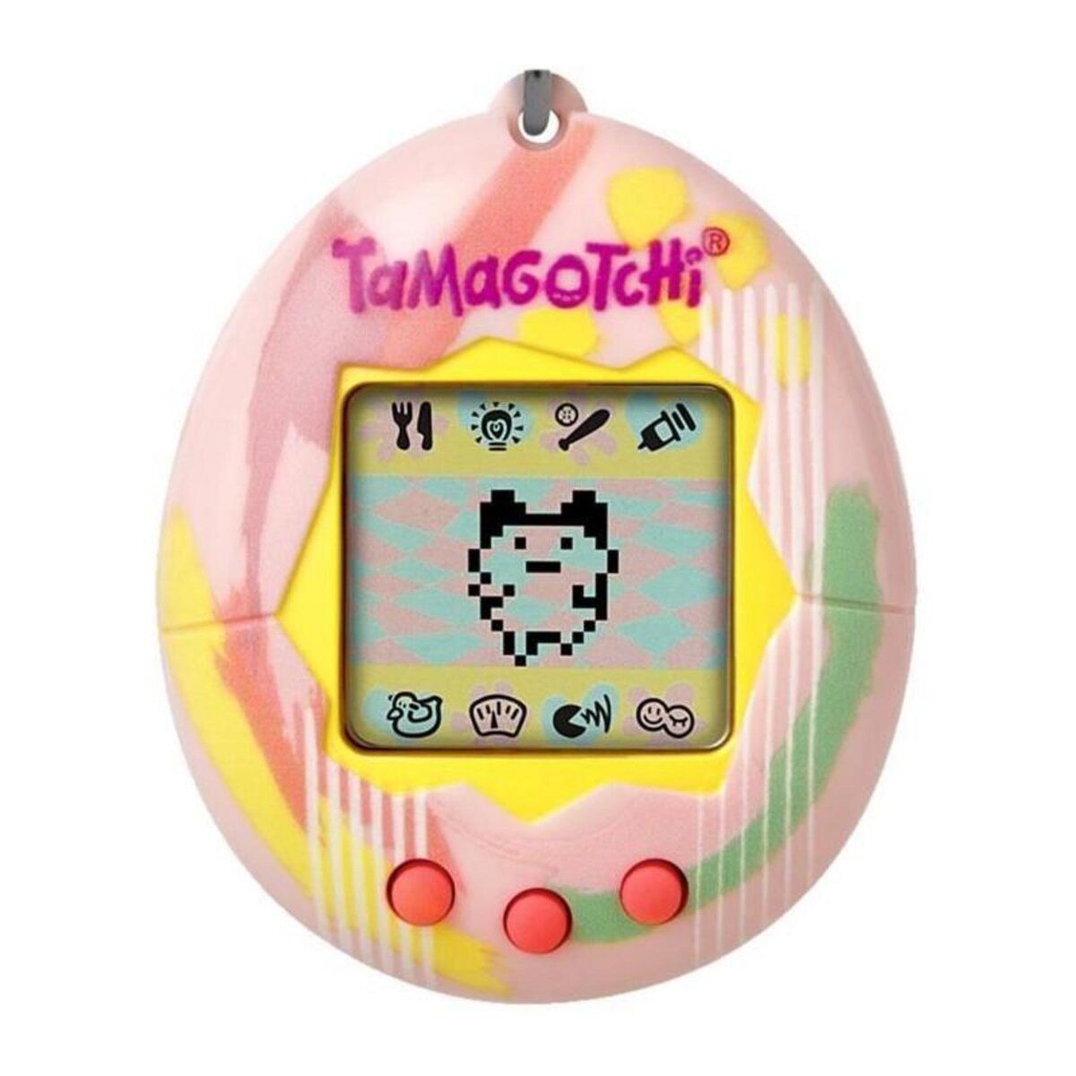 BANDAI Bandai - Tamagotchi - Tamagotchi original - Art Style - Animal électronique virtuel avec écran, 3 boutons et jeux - 42883