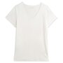 IN EXTENSO T-shirt manches courtes blanc col v en dentelle grande taille femme