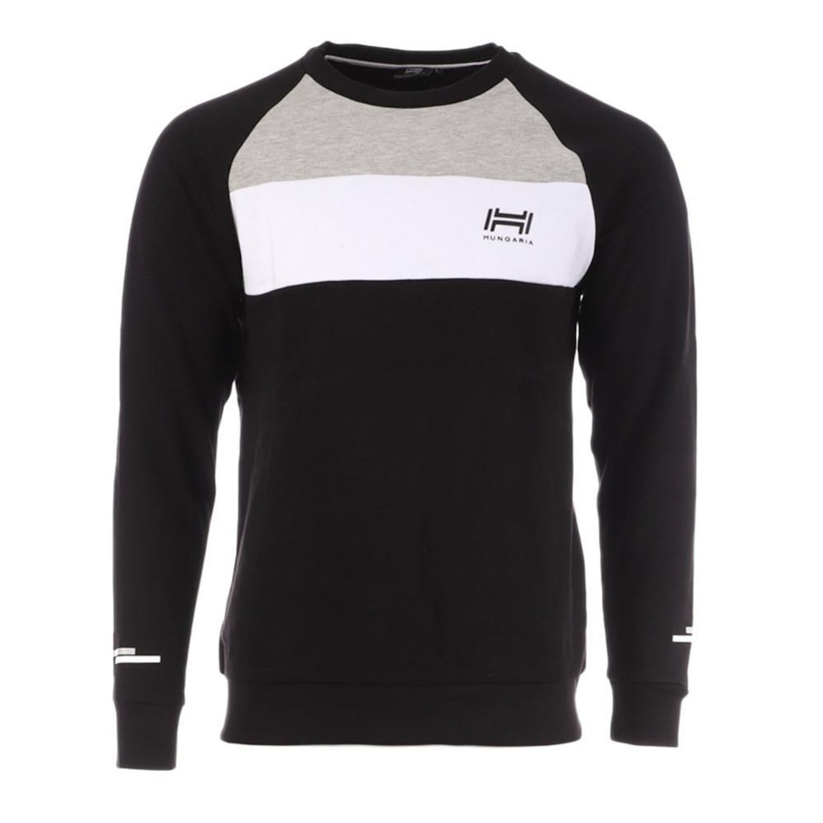 HUNGARIA Sweat Noir/Blanc/Gris Homme Hungaria Pons