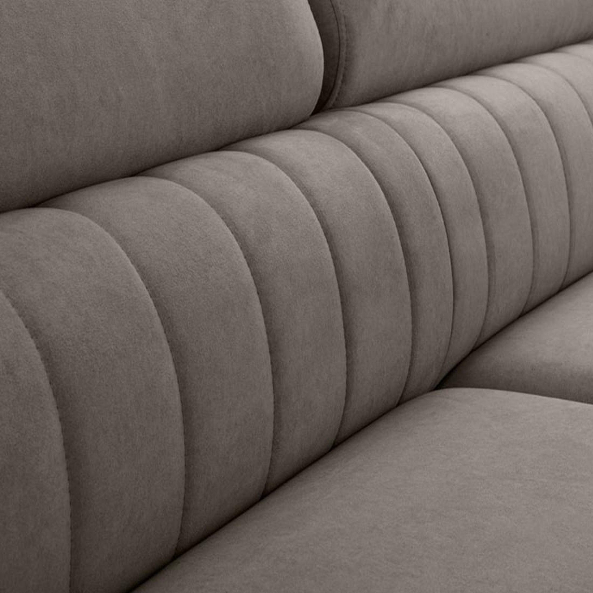 Voir la diapositive 5 : BEST MOBILIER Aneta - canapé d'angle droit 5 places - convertible avec coffre et têtières - en velours