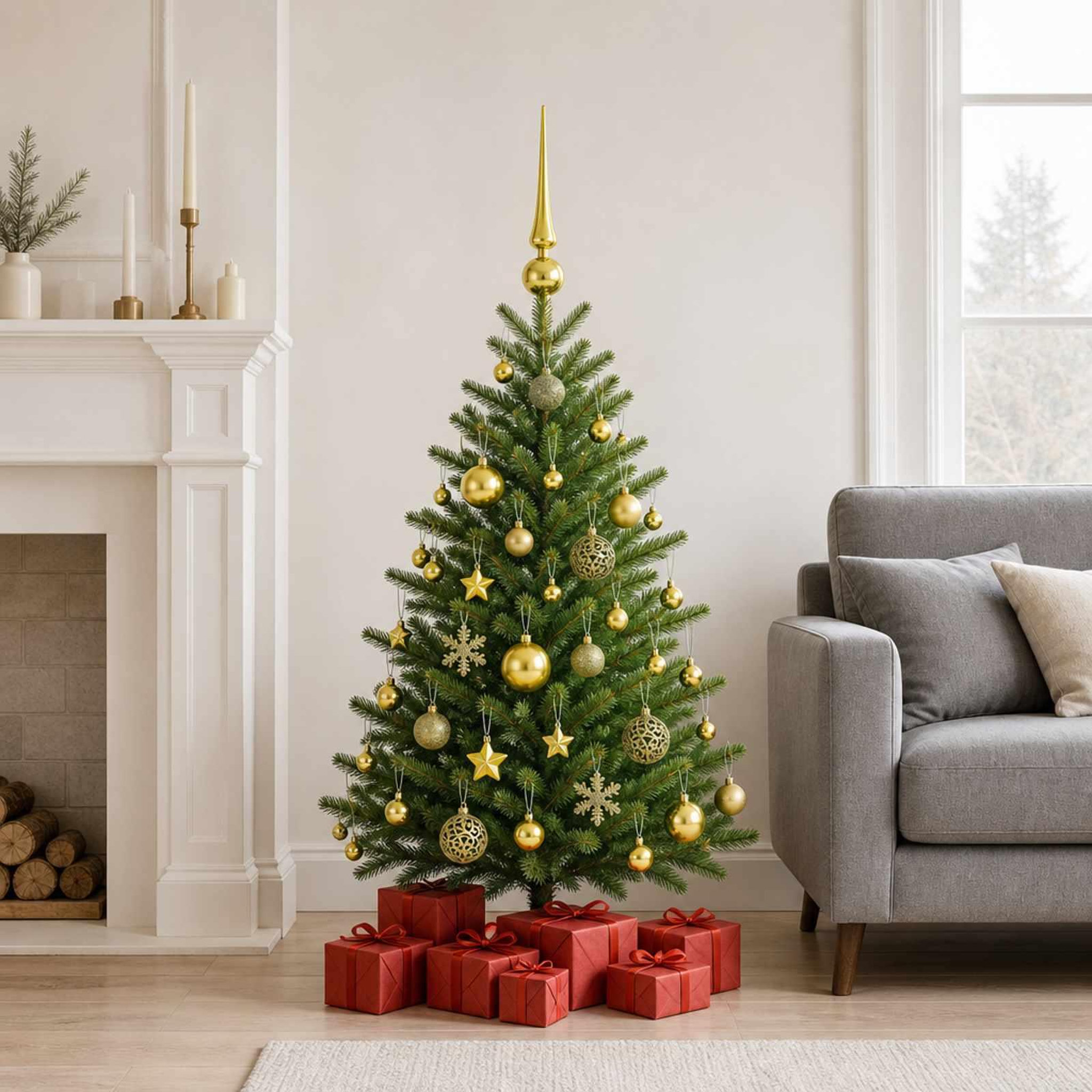 Voir la diapositive 2 : VIDAXL Ensemble de boules de Noël 111 pc Vert clair Diam. 6 cm