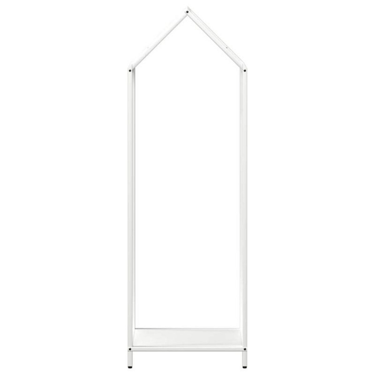 VIDAXL Portant de bois chauffage blanc 40x25x120 cm