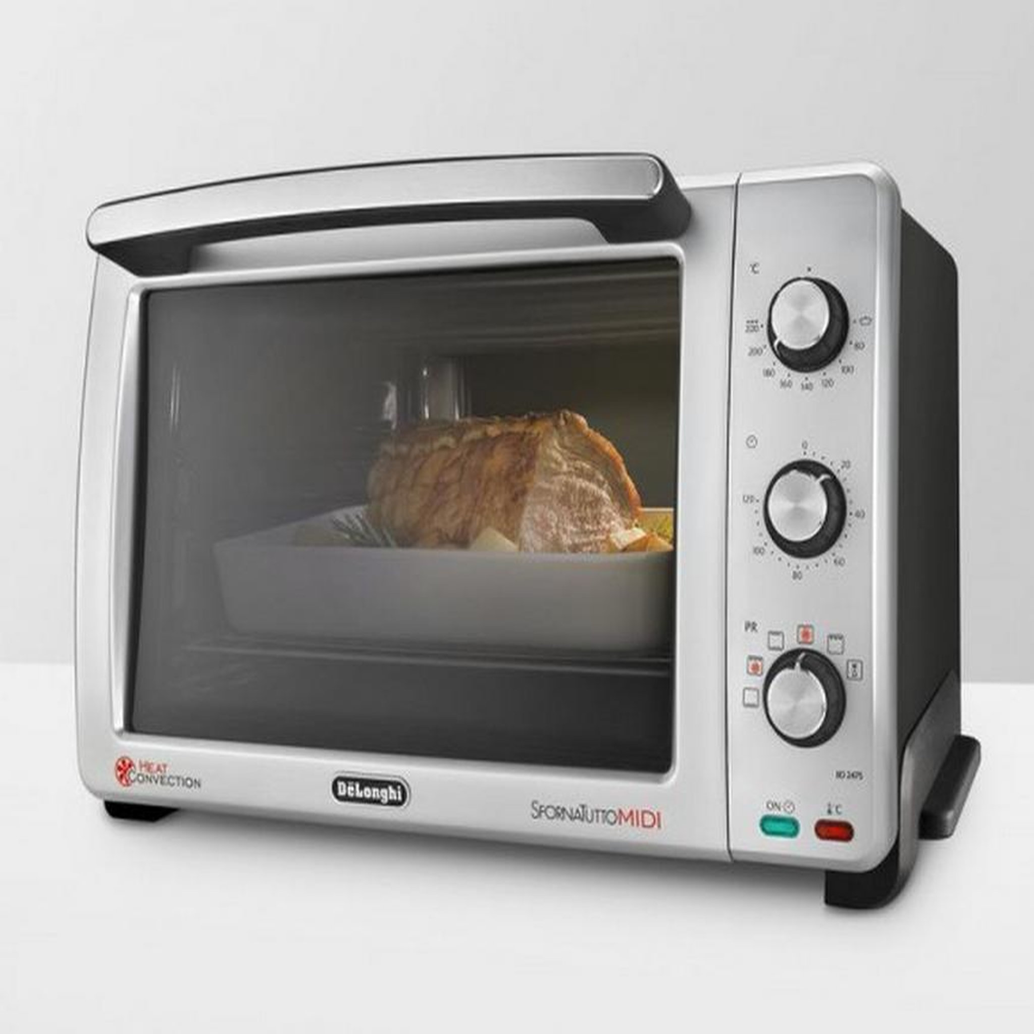 Voir la diapositive 2 : DELONGHI Mini four 24l 2000w silver - eo24752