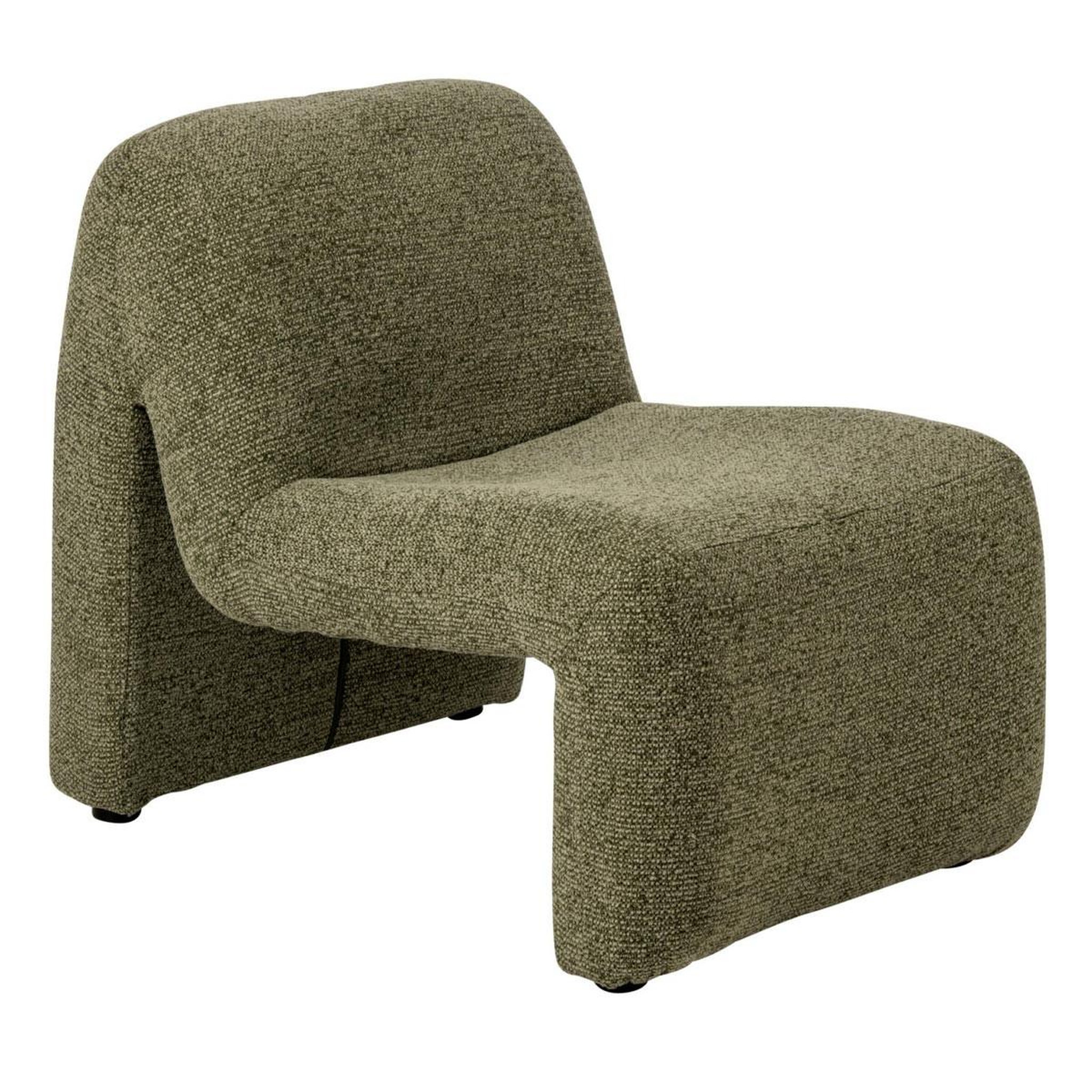 J-LINE Fauteuil design organique  margo  87cm vert