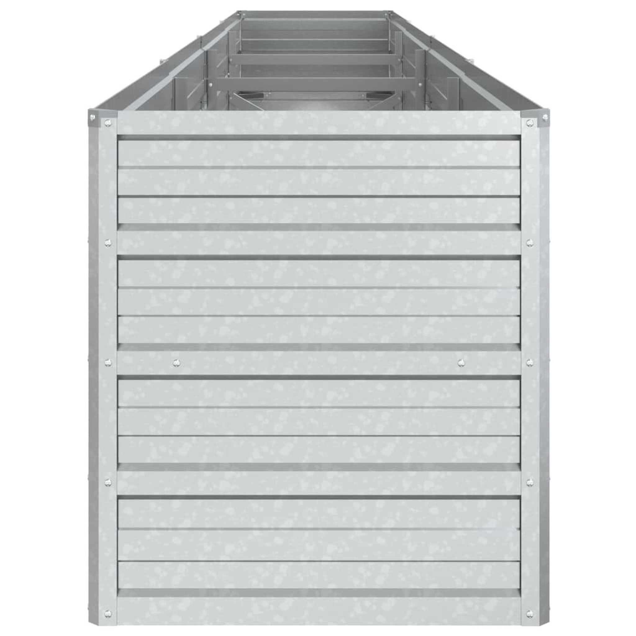 Voir la diapositive 5 : VIDAXL Lit sureleve de jardin 320x40x45 cm Acier galvanise Argente