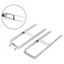 Voir la diapositive 2 : VIDAXL Piquets de cloture de sol 2 pcs pour cloture en WPC Acier 40 cm
