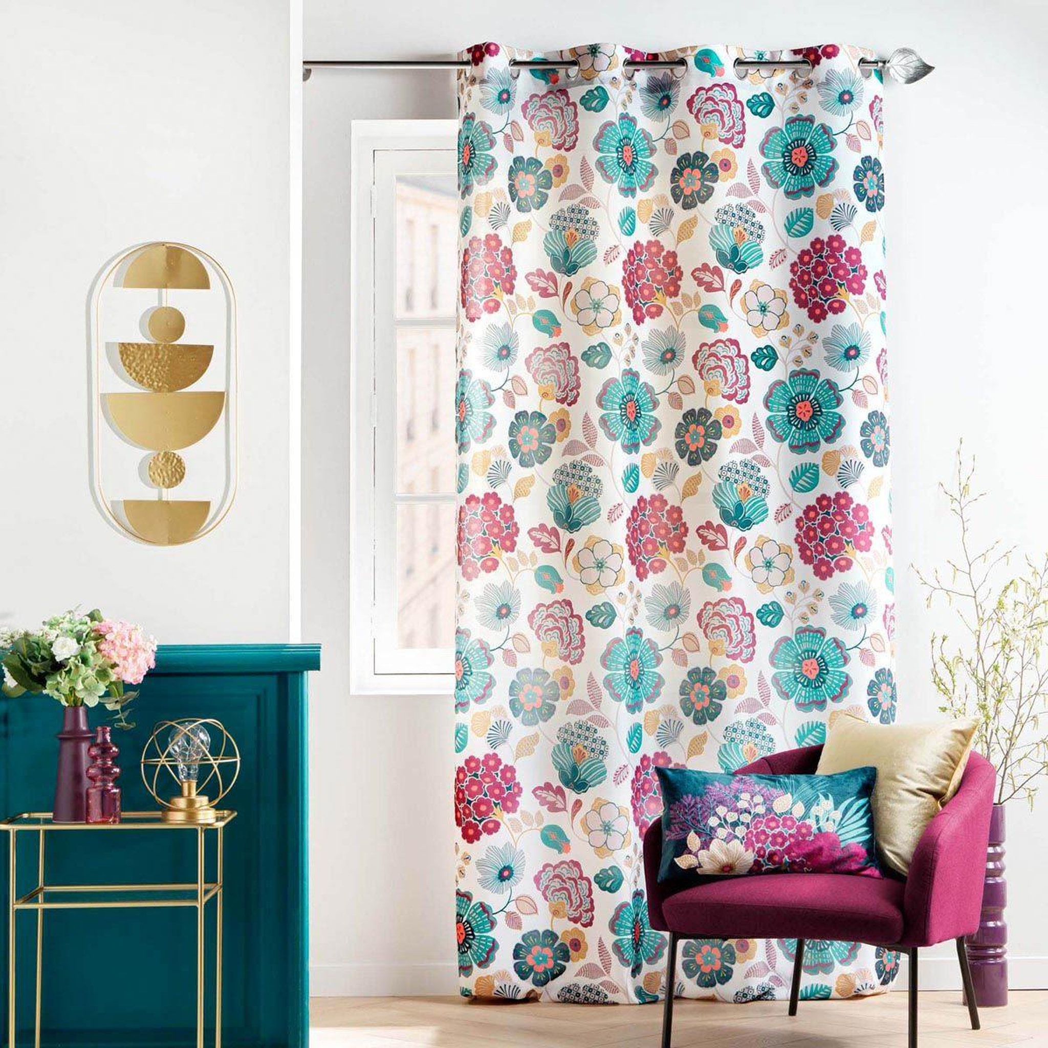 Voir la diapositive 5 : Douceur d'Intérieur Coussin déco velours  winteria  30x50cm bleu