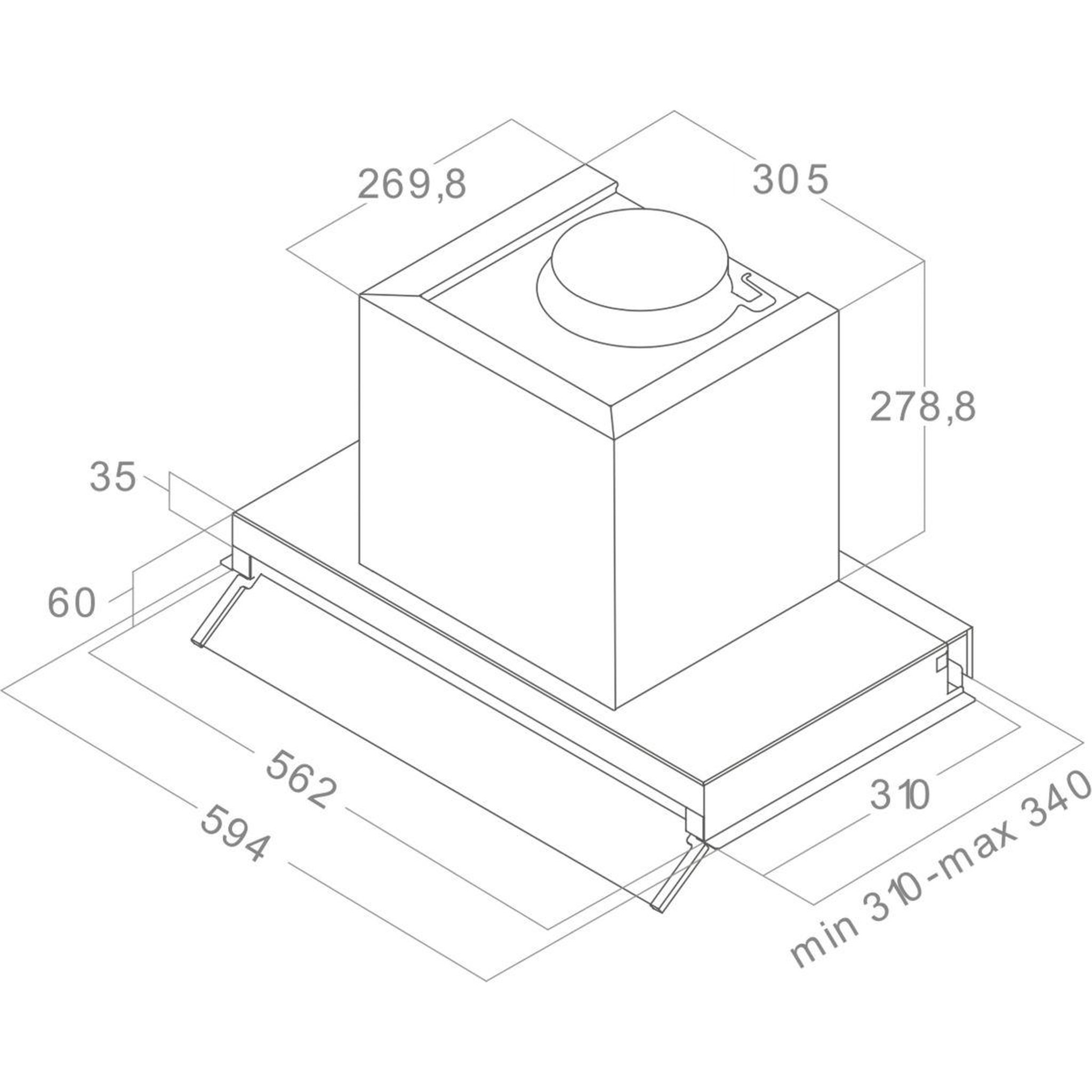 Voir la diapositive 4 : ELICA Hotte encastrable boxin lx/ix/a/60