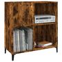 Voir la diapositive 4 : VIDAXL Armoire a disques chene fume 84,5x38x89 cm bois d'ingenierie
