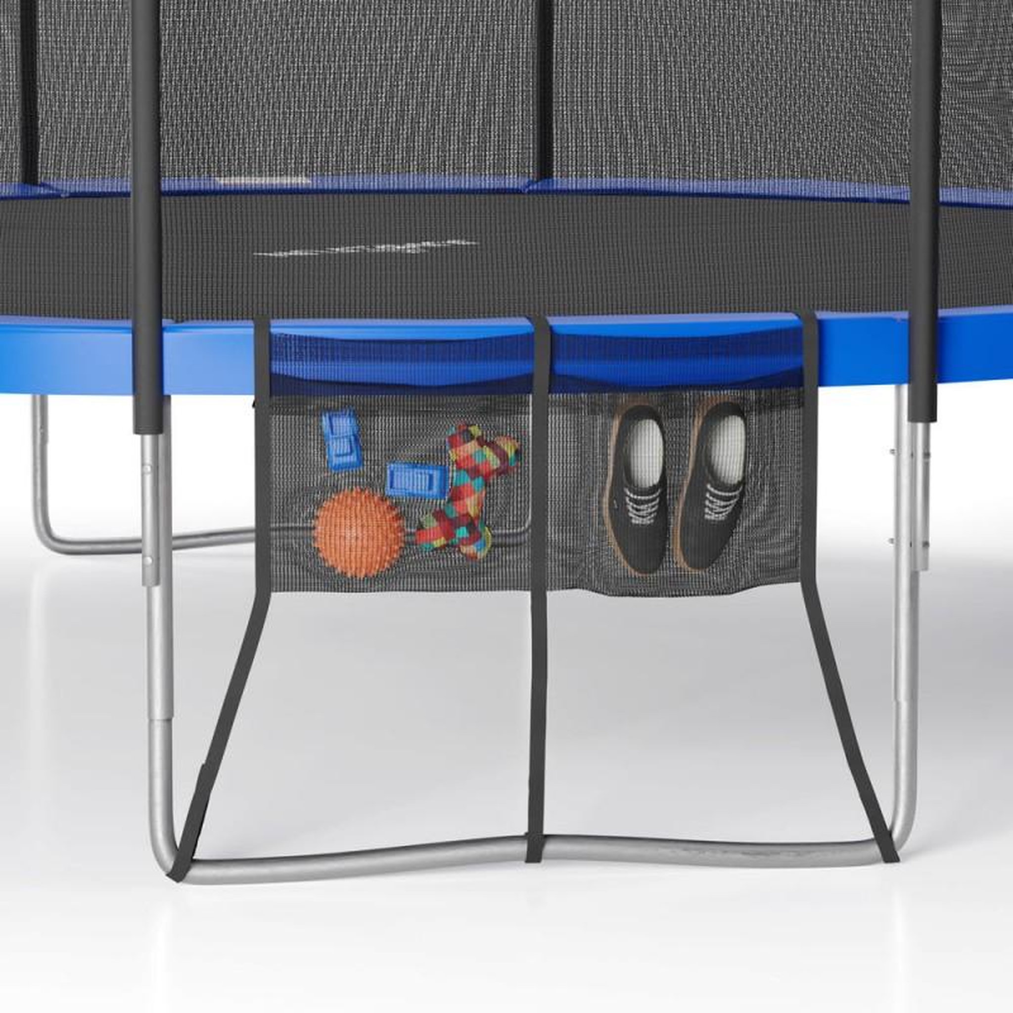 JUMP4FUN Filet de rangement, Range-chaussures Universel pour Trampoline Toutes tailles et Marques