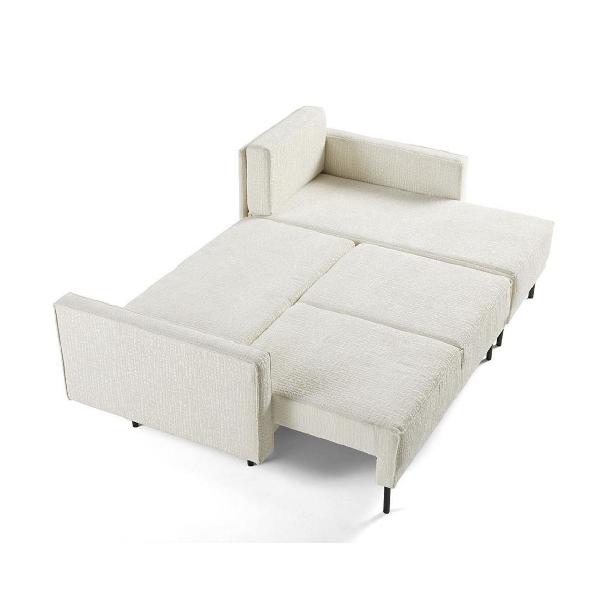 LISA DESIGN Charlie - canapé d'angle réversible 4 places - convertible avec coffre - en tissu velours relief