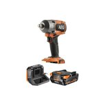 AEG Pack AEG Boulonneuse à chocs - BSS18MTF12-0 - 18V Brushless - 700 Nm - 1 batterie 2.0Ah - 1 chargeu