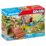 PLAYMOBIL 70676 - City Life Éducatrice et chiens