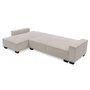 Voir la diapositive 3 : Paris Prix Canapé d'Angle Réversible Convertible  Hester  293cm Beige