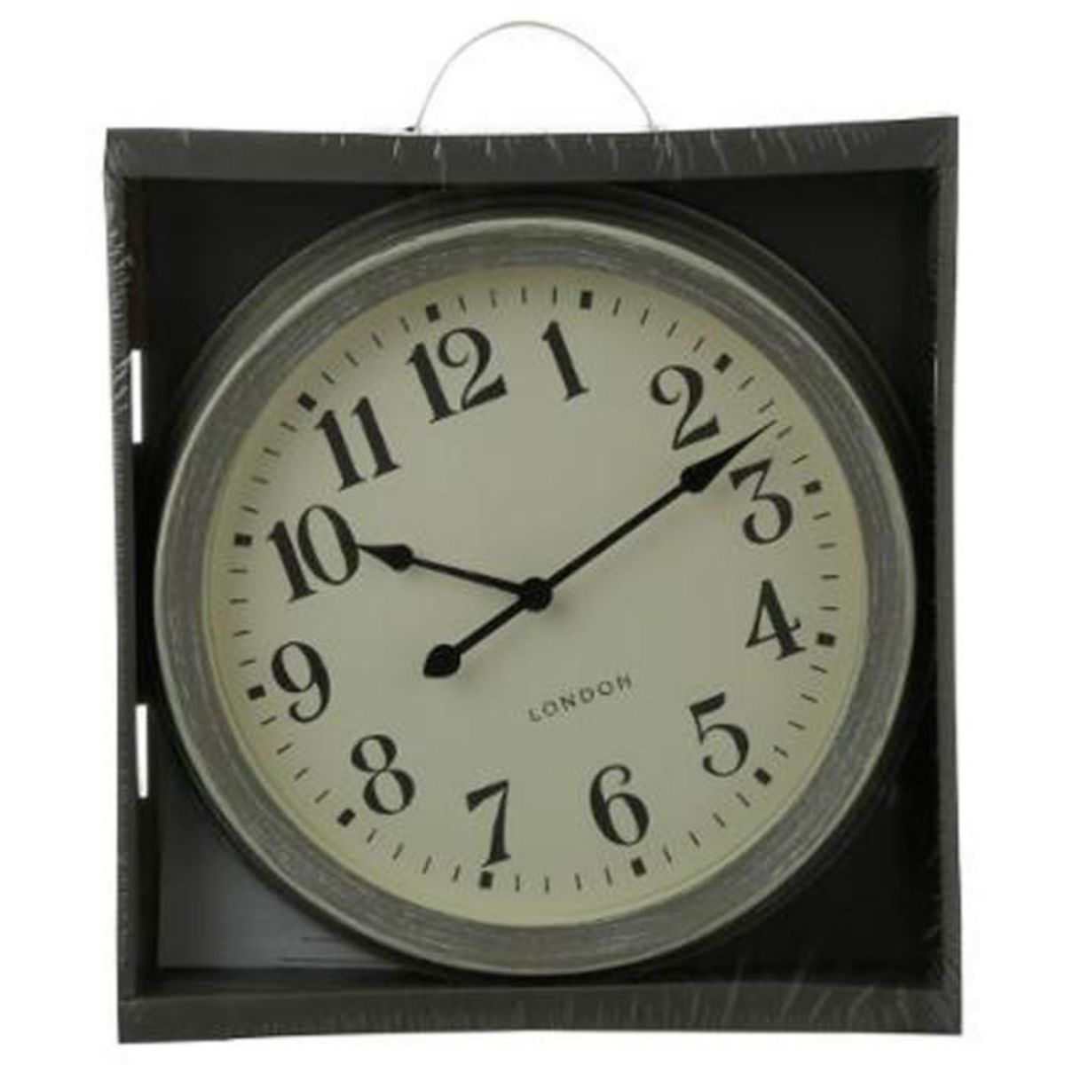 ATMOSPHERA Horloge Murale Vintage  Brossé  35cm Gris