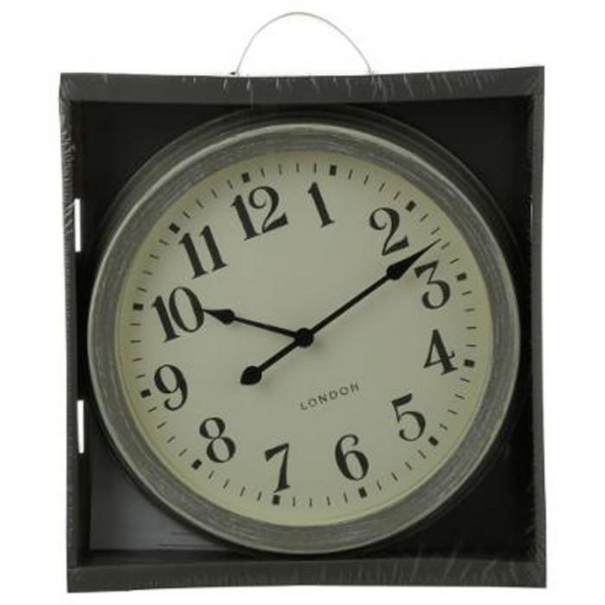 ATMOSPHERA Horloge Murale Vintage  Brossé  35cm Gris