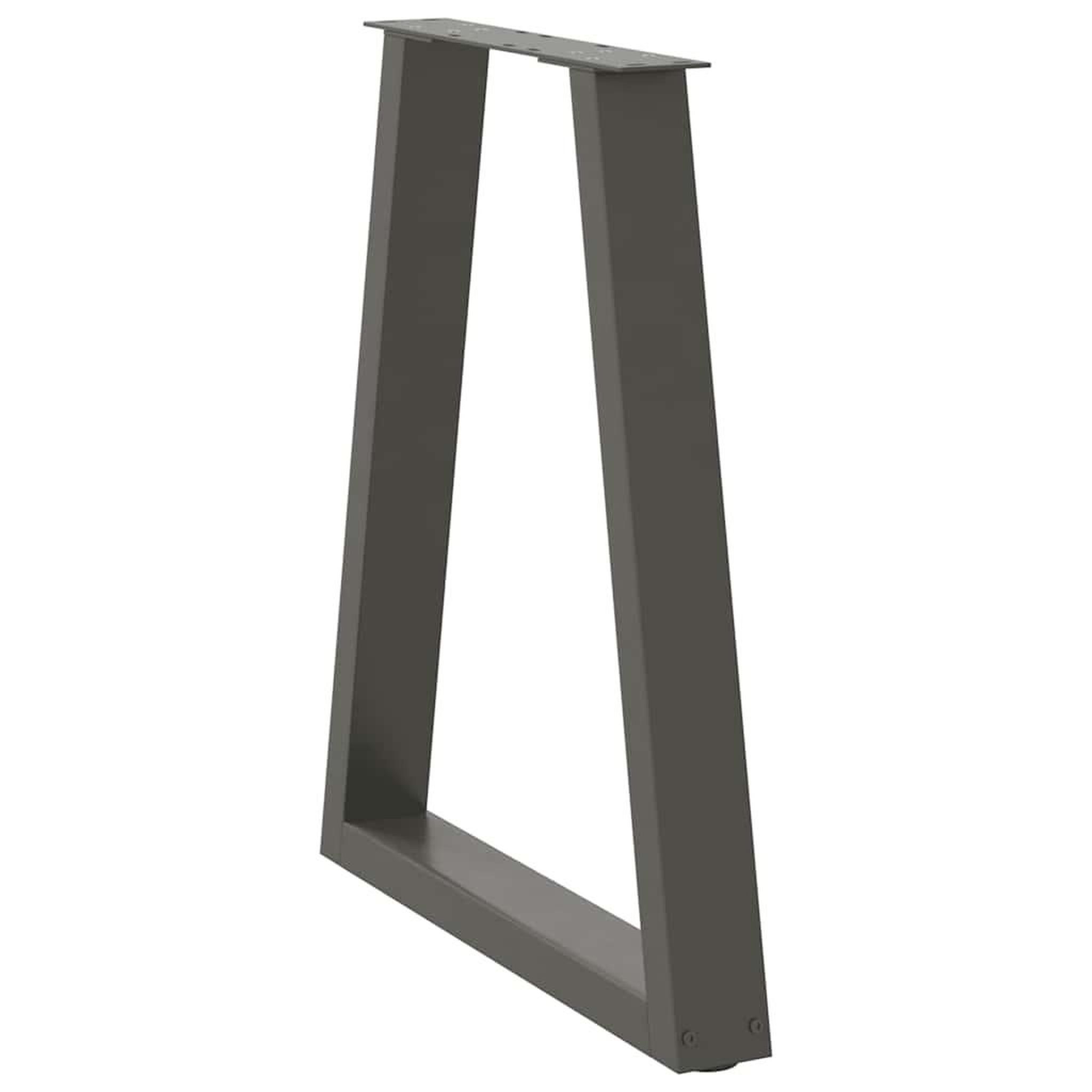 Voir la diapositive 4 : VIDAXL Pieds de table basse forme de V 2 pcs anthracite 60x(72-73) cm