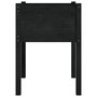 Voir la diapositive 5 : VIDAXL Jardinieres 2 pcs Noir 50x50x70 cm Bois de pin massif