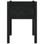 Voir la diapositive 5 : VIDAXL Jardinieres 2 pcs Noir 50x50x70 cm Bois de pin massif