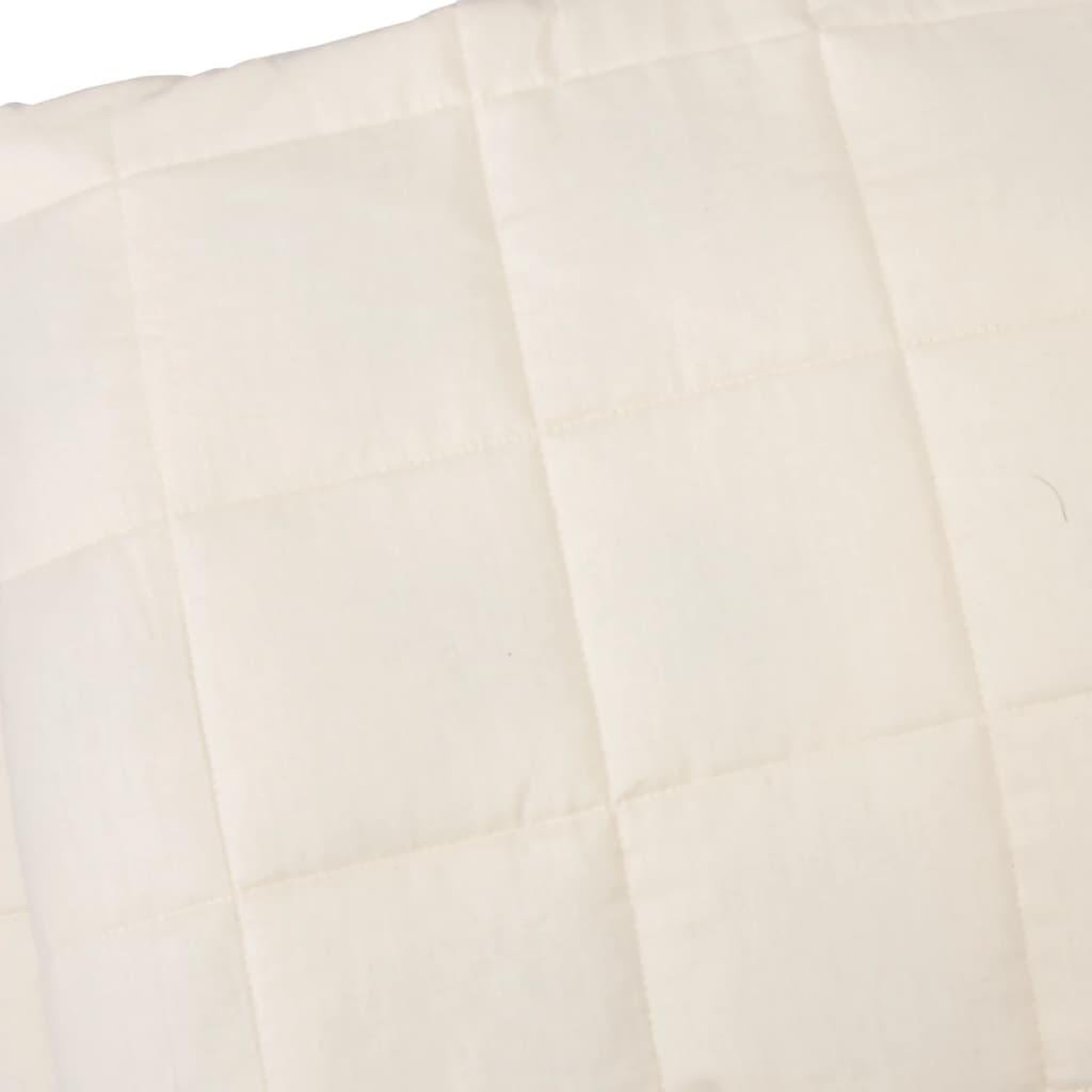 Voir la diapositive 4 : VIDAXL Couverture lestee Creme clair 200x200 cm 9 kg Tissu