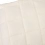 Voir la diapositive 4 : VIDAXL Couverture lestee Creme clair 200x200 cm 9 kg Tissu