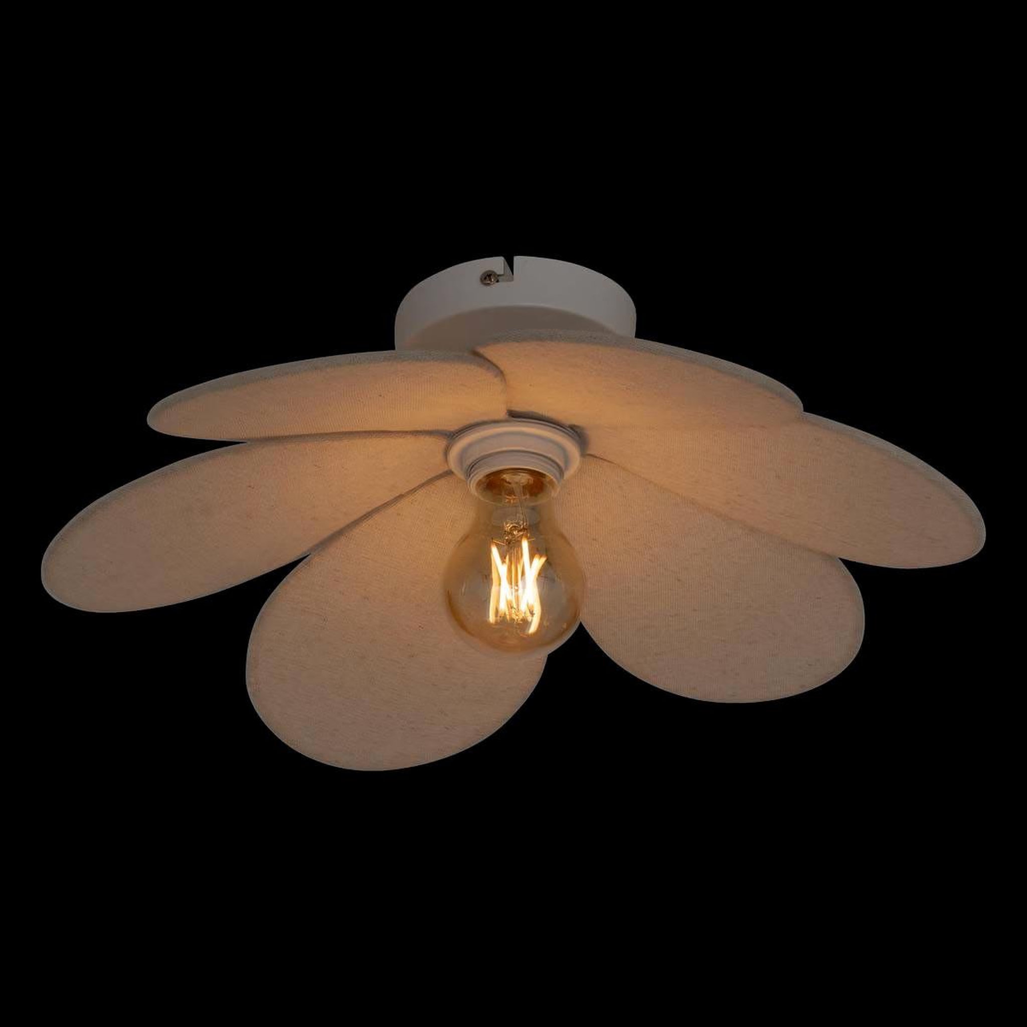 Voir la diapositive 3 : ATMOSPHERA Applique Murale en Lin  Naya  40cm Beige