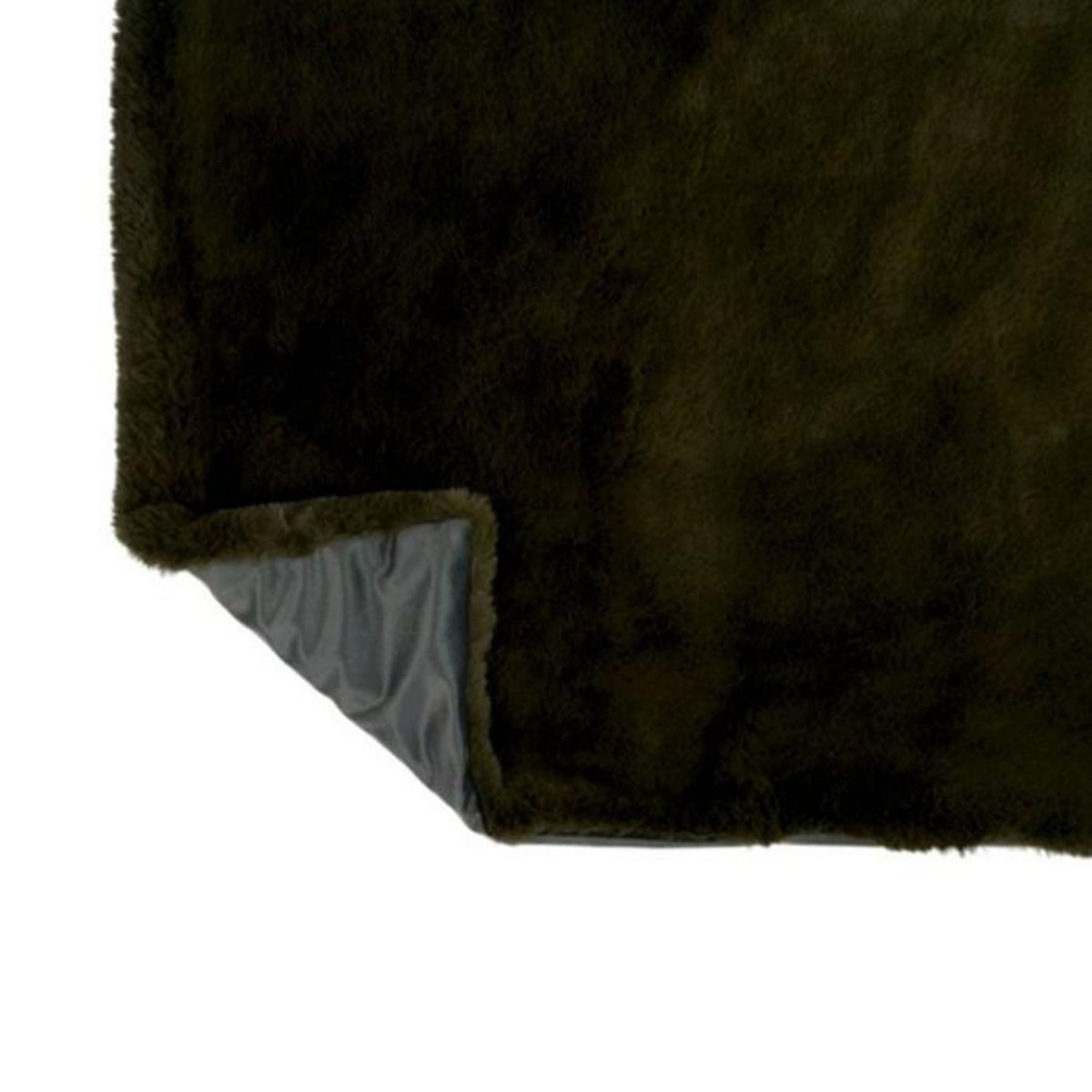 Paris Prix Plaid Imitation Fourrure  Cutie  130x180cm Vert Kaki